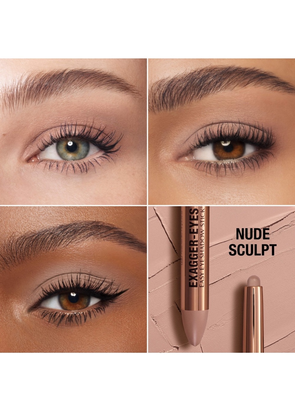 Charlotte Tilbury Exagger-Eyes Eyeshadow Stick — Nude Sculpt NEW IN BOX✨ - Picture 2 of 12